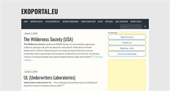 Desktop Screenshot of ekoportal.eu
